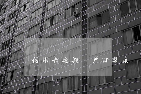 信用卡逾期 户口额度 信用卡逾期 户口额度